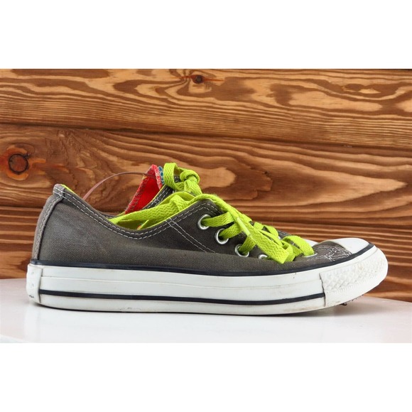 Converse all Star Women Size 7 M Gray Low Top Fabric 140074f - Picture 4 of 8